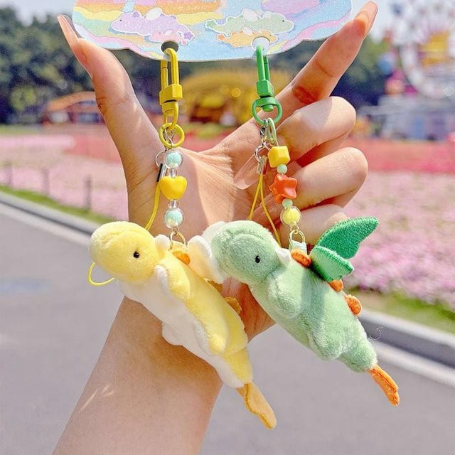 Yiran toy Schlüsselanhänger Mini Flugdrachen Plüsch, 10 cm, Unisex - Bild 1