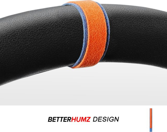 BetterHumz Alcantara Lenkrad Top Center Marker Zubehör für Tesla BMW Mercedes Audi Porsche Volkswagen Toyota Honda - Bild 1