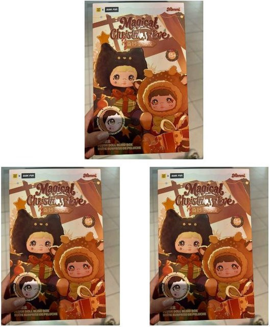 Yiran toy 1 Nommi Wunderbare Weihnachtsnacht Blind Box, Plüschtier Schlüsselanhänger, ab 14 Jahren - Bild 1