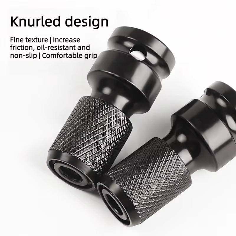 DUTRIEUX Adapter-Set 1/2 Zoll Vierkantantrieb auf 1/4 Zoll Sechskantkonverter mit O-Ringen und Stiften für DIY-Metallprojekte - Bild 5
