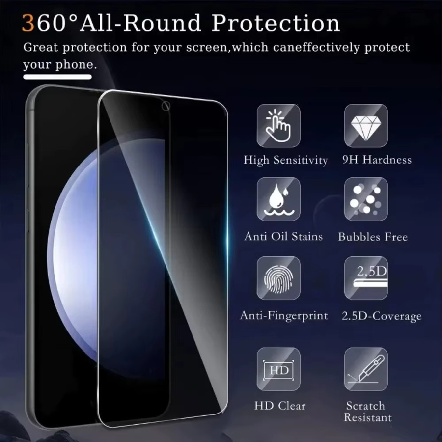 4er-Pack Sichtschutz aus gehärtetem Glas für Nothing Phone 2a, Nothing Phone 2a Plus und CMF Phone 1, transparent - Bild 2
