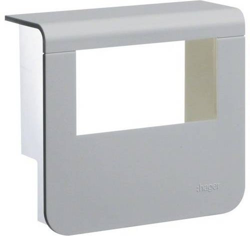Hager Elektro-Sockelleisten-Zubehör Geräteträger Oberteil aus Aluminium in Silber - Bild 1