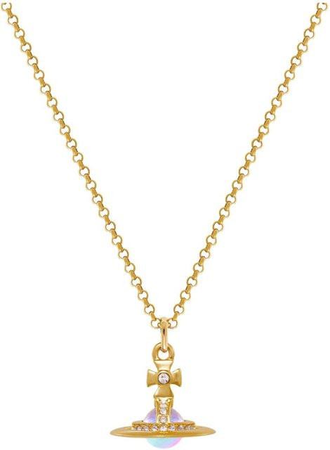 Vivienne Westwood Halskette, Messing, Gold, Kristall, Damen - Bild 1
