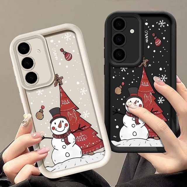 Schneemann Handyhülle für Samsung Galaxy S25 S24 S23 S22 Ultra FE A55 A54 A36 A26 A17 A16 A15 Multicolor - Bild 1