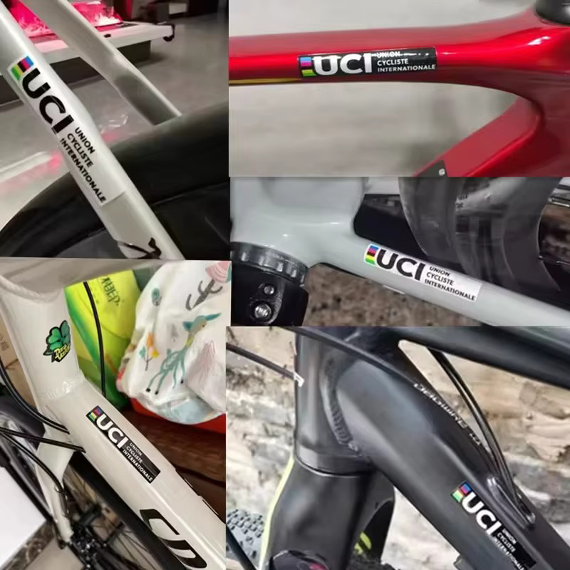 Reflektierende UCI-Zertifizierungsaufkleber für Fahrräder in Schwarz und Multicolour für Erwachsene - Bild 2