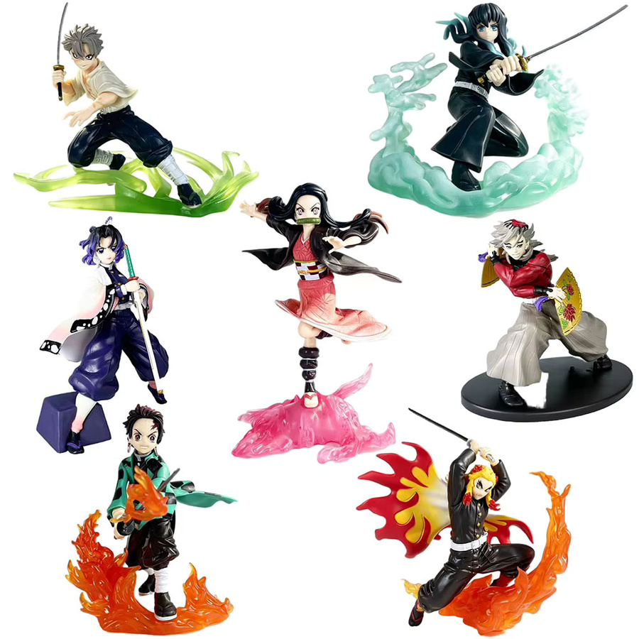 Bandai Demon Slayer Tanjirou Agatsuma Zenitsu Kyoujurou Anime Modell Actionfigur, PVC Sammelfigur - Bild 2