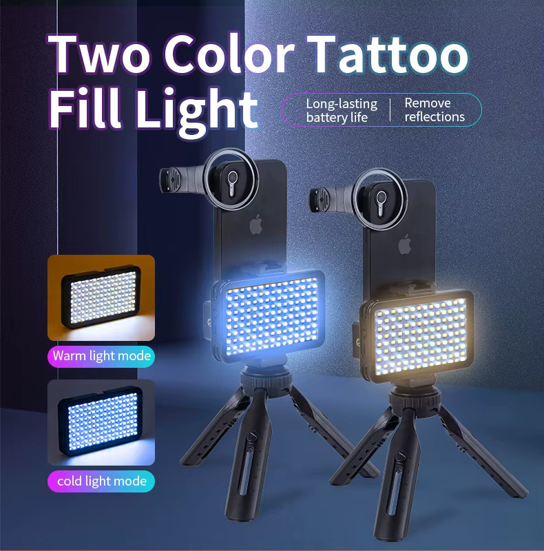 YILONG Professionelles Tattoo-Fülllicht-Set mit 52 mm CPL-Kreisförmigem Polarisationsfilter für Handy-Objektive in Schwarz - Bild 2