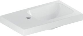 Geberit Handwaschbecken iCon Light aus Keramik in Weiß, B/T: 53 x 31 cm, Unterbauwaschbecken asymmetrisch - Bild 1