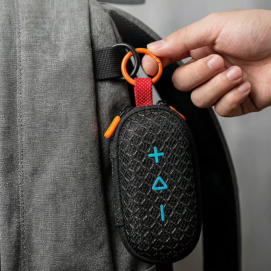 Tragbare JBL GO5 Lautsprechertasche in Transparent oder Schwarz mit schalldurchlässigem Design - Bild 5