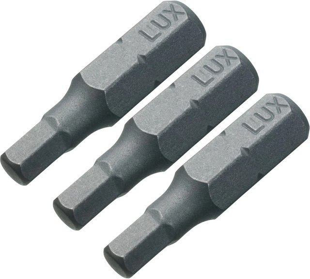 LUX-TOOLS Innensechskant Bit-Set 3-teilig in Grau mit 2 mm, 3 mm und 4 mm - Bild 1