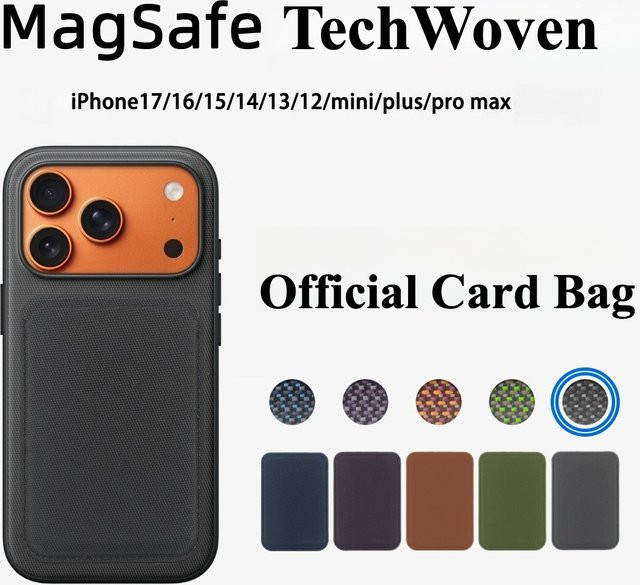 Apple MagSafe Tech Woven Kartentasche für iPhone 17 Pro Max, 16, 15, 14, 13 in Purple - Bild 1