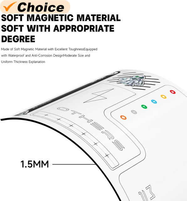 LUOWEI LW-334 Magnetische Schraubenmatte in Weiß aus wasserdichtem und korrosionsbeständigem Material zur präzisen Schrauben-Aufbewahrung - Bild 1