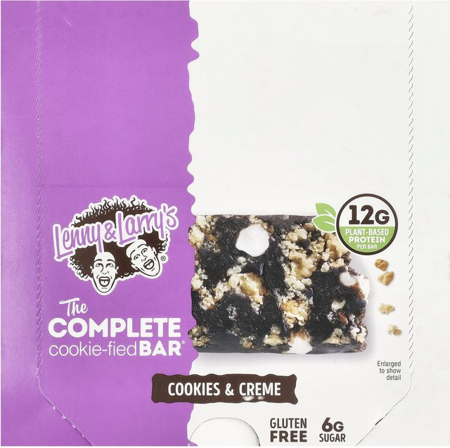 Lenny & Larry's The Complete Cookie-Fied Bar Cookies & Cream 9 x 45 g - Bild 1