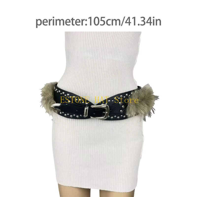 49MF Pelzgürtel, Damen, Maillard-Farbe - Bild 2