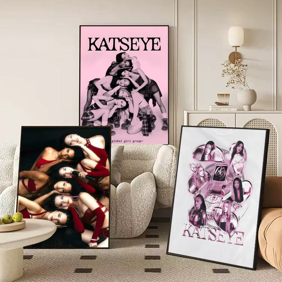 K-katSeyes Singer Poster Selbstklebender Wasserdichter Papieraufkleber für die Wanddekoration in Schwarz, B: 20 cm, H: 15 cm - Bild 2