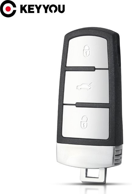 KEYYOU Smart Fob Karte Fernbedienung Auto Schlüssel für Volkswagen VW Passat CC B6 B7 B7L 3C R36 B5 in Schwarz - Bild 1