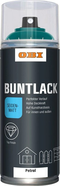 OBI Buntlack Spray Petrol Seidenmatt 400 ml - Bild 1