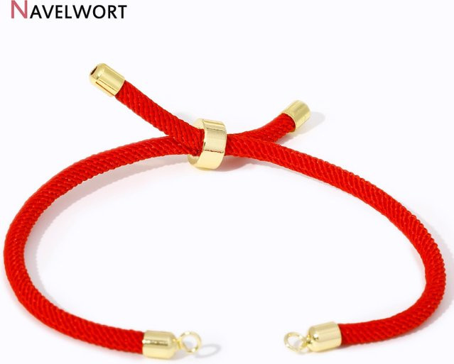 Armband NAVELWORT, verstellbares Schieber Armband, Nylon, Damen - Bild 1