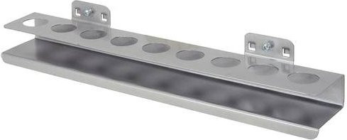 KS Tools Stecknusshalter mit 9 Löchern in Silber, B/T/H: 39,0 x 3,0 x 39,0 cm - Bild 1