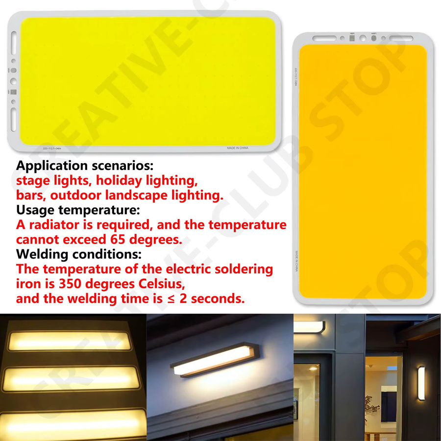 DT&ZM COB LED-Panel-Licht mit 5000 lm und 100 W, weiß, DC12 V bis 14 V für Auto und Zuhause - Bild 4