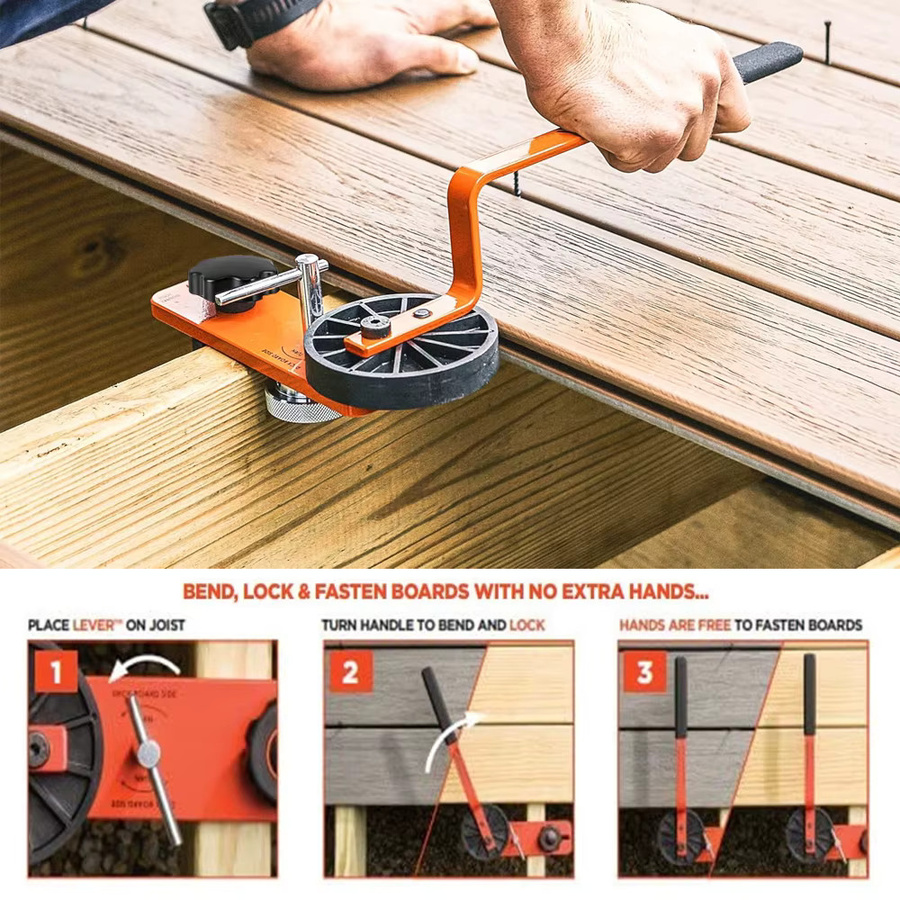 QDS Universal Deck Bending Bow Straightening Tool zur Begradigung von Holz- und Metallverbindungen für Verbunddeckplatten - Bild 4