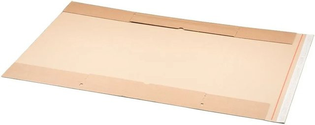PROREGAL Kalenderverpackung unbedruckt in Braun mit Selbstklebeverschluss und Aufreißfaden, L x B: 75,0 x 50,0 cm - Bild 1