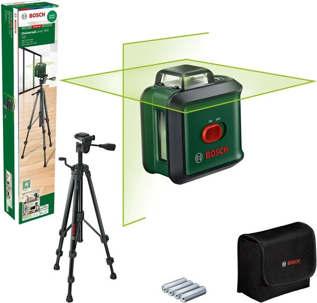 Bosch Kreuzlinienlaser UniversalLevel 360 Set mit grünen Linien - Bild 1
