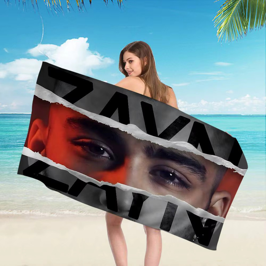 Singer Zayn Malik Strandtuch für Kinder aus Mikrofaser, bunt, schnell trocknend und sandfrei - Bild 3