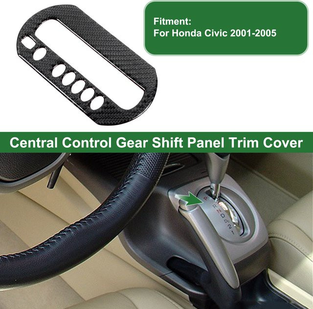 UXCELL Schaltsymbolblende für Honda Civic 2001-2005 in Schwarz - Bild 1