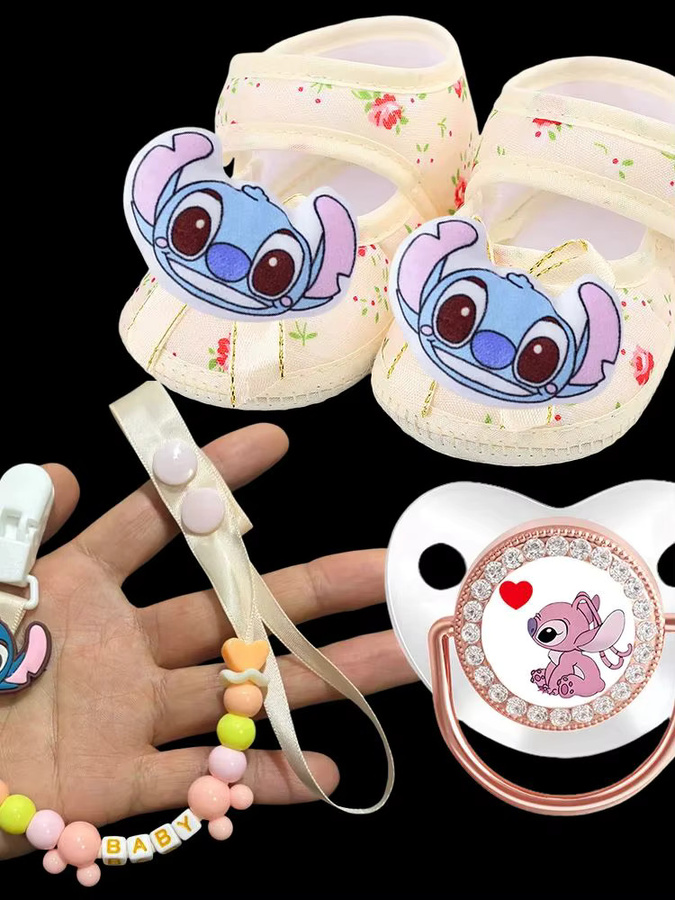 Disney Baby-Schnuller-Set mit Schnullerhalter in Multicolour für Neugeborene - Bild 2