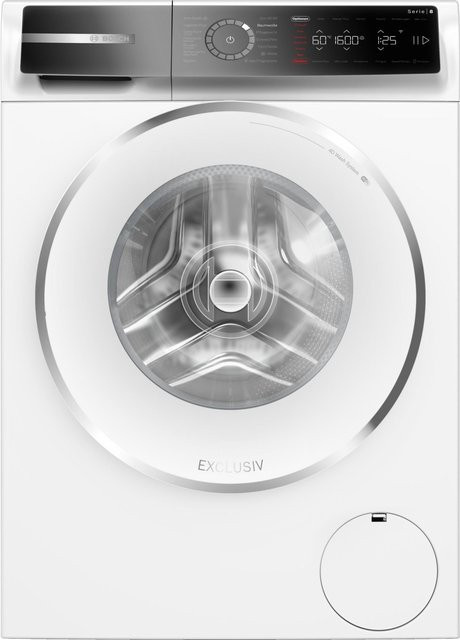Bosch Serie 8 WGB266092 Waschmaschine als Frontlader mit 11 kg Fassungsvermögen, 1600 U/min Schleuderdrehzahl, Smart Home Integration und Aquastop in Weiß - Bild 1