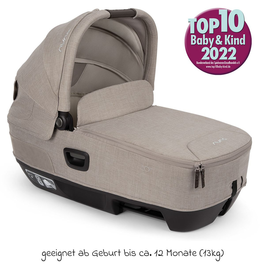Nuna Babywanne CARI next für Auto und Kinderwagen, Farbe: Beige - Bild 6