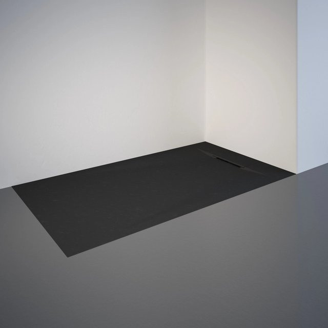 Schulte Duschwanne DWM-Tec ExpressPlus aus Mineralguss, rechteckig, Anthrazit, B/T: 140 x 80 cm - Bild 1
