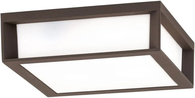 Orion Leuchten Außenleuchte in Corten-Optik, quadratisch, Braun, B/T/H: 26 x 26 x 26 cm - Bild 1
