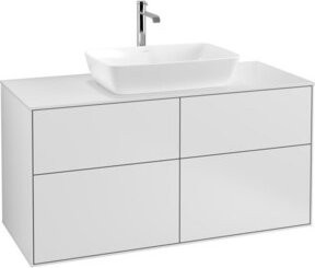 V&B Waschtischunterschrank Finion in Weiß lackiert, Breite: 120 cm, Tiefe: 50,1 cm - Bild 1