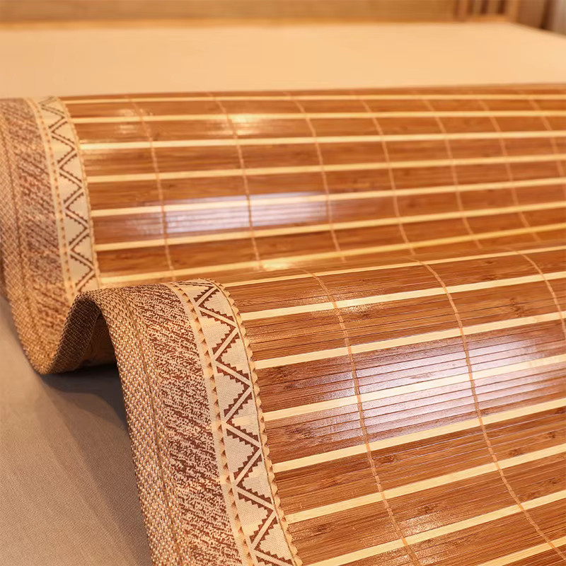 Reversible Kühlmatte aus Bambus und Seide für den Sommer, B/B: 80 x 190 cm - Bild 2