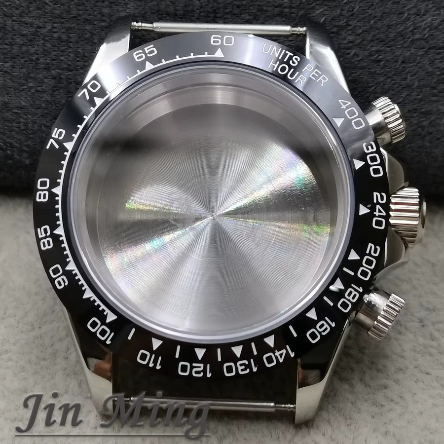 LUJIE Chronograph, Quarz, Keramik-Lünette, 40 mm, Silber - Bild 3