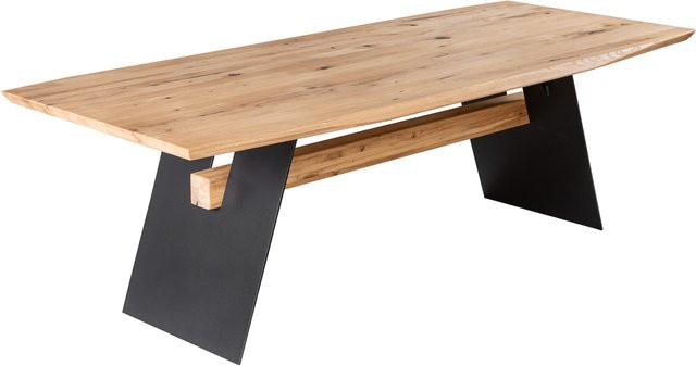 Esstisch GRAND OAK von riess-ambiente aus Wildeiche Massivholz in Natur, Breite: 240 cm - Bild 1