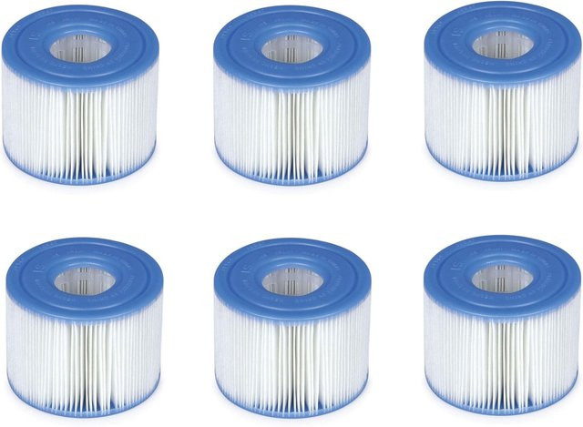 INTEX 29011 Typ S1 PureSpa Easy Set Ersatzfilter für Pool Spa und Whirlpool, 6 Stück, Blau - Bild 1