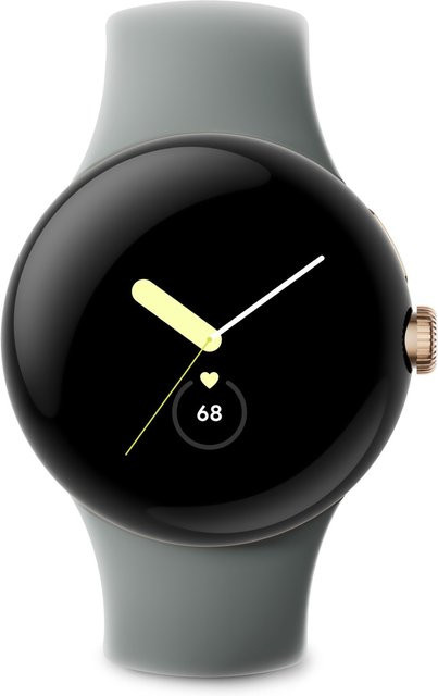 Google Pixel Watch WiFi Smartwatch in Champagne Gold/Hazel mit GPS und Android-Unterstützung - Bild 1