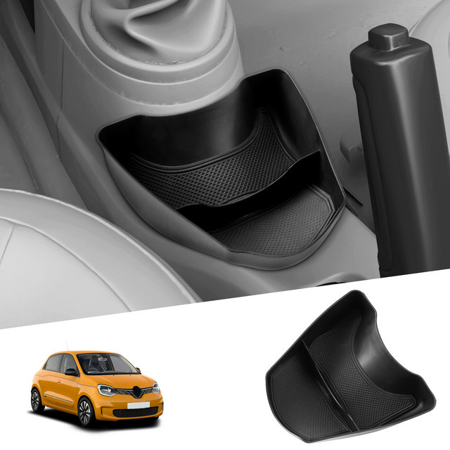 LFOTPP Auto-Zentralsteuerungs-Aufbewahrungsbox für Renault Twingo 3 (2014-2024), Farbe: Schwarz - Bild 1