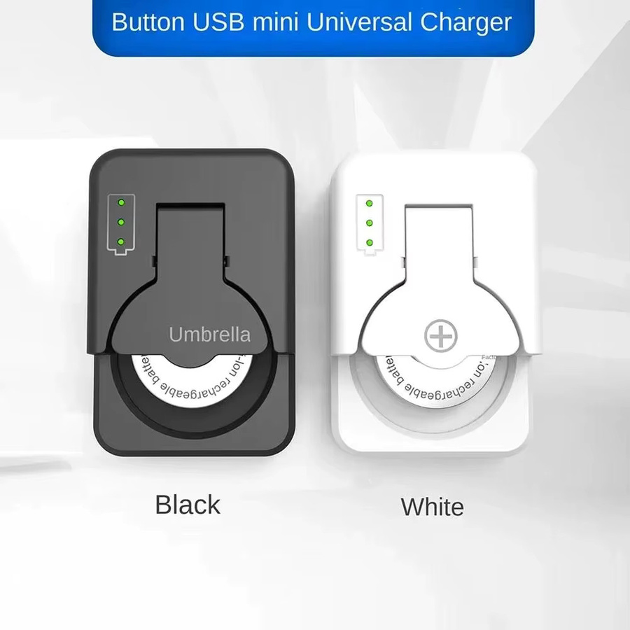 KEBIDUMEI Knopfbatterie-Ladegerät mit LED-Anzeige, tragbares universelles Ladegerät für LIR2016, LIR2025 und LIR2032 - Bild 3
