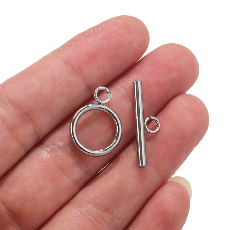 Edelstahl OT Verschluss Knebelverschlüsse für DIY Schmuck Anschlüsse - Bild 2