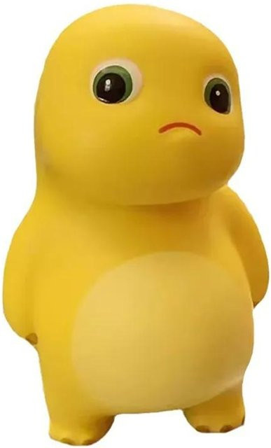 BC Pet Supplies Milchdrache Dinosaurier Figur, Gelb, Gummi - Bild 1