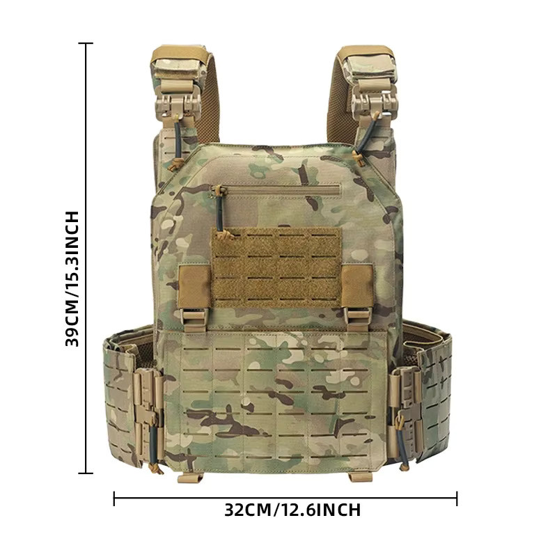 AnruiGe PROTECT Multifunktionsweste als Outdoor-Trainingsanzug und CS-Schutzanzug für die Wildnisjagd in Grün - Bild 3