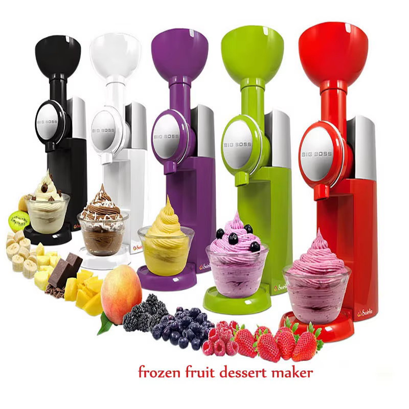 LZHZXY DIY Obst-Eismaschine und Milchshake-Maker in Schwarz aus Kunststoff für 110 V/220 V - Bild 3