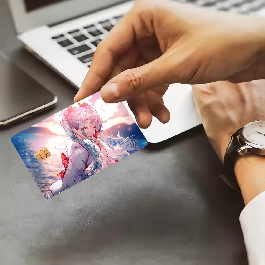 Hatsune Miku Anime Cartoon Bär Aufkleber für Kredit- und Debitkarten in Mehrfarbig - Bild 3