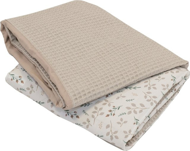 Ullenboom Wickelauflagenbezug aus Waffelpiqué in Beige, B/T/H: 85 x 75 cm - Bild 1
