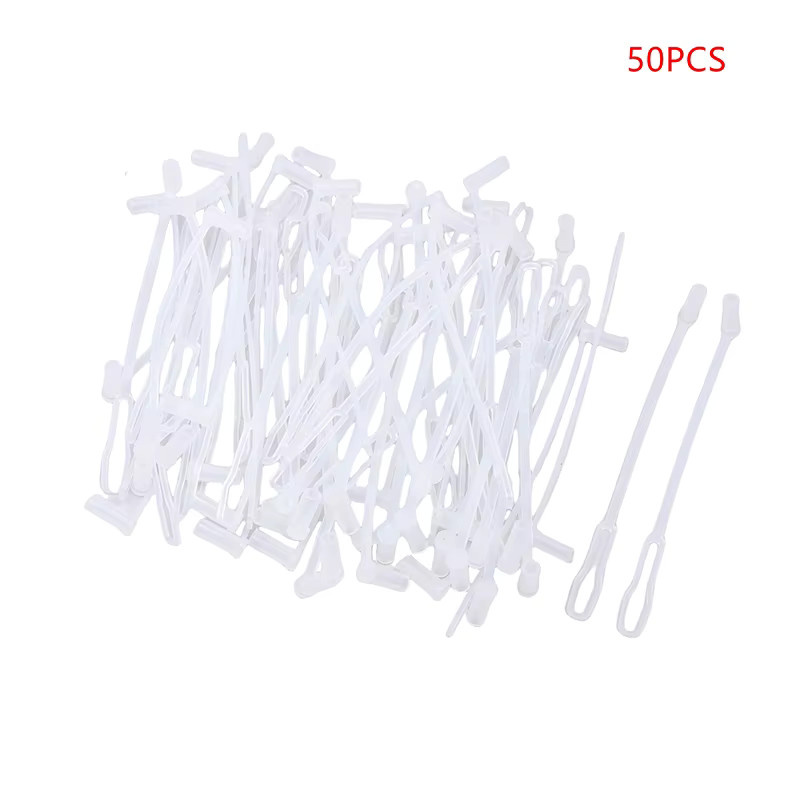 JETTING Staubschutzkappen mit langem Schwanz für Glasfaser-Jumper-Patchkabel FC/SC/ST/LC 1,25/2,5mm, Weiß, 50 Stück - Bild 1