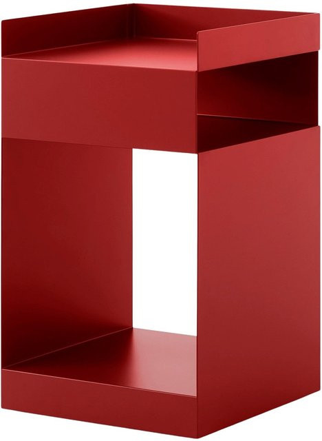 &Tradition Rotate SC73 Beistelltisch mit drehbarer Platte und Rollen in Rot - Bild 1